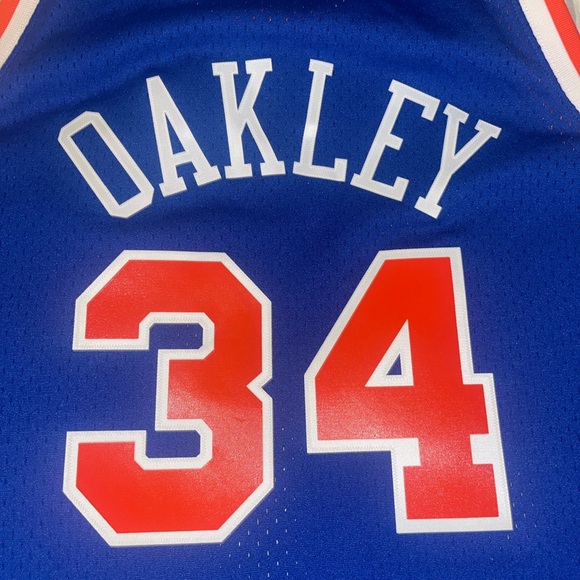 ‼️ Mitchell & Ness Charles Oakley New York Knicks 1991/92 Swingman Jersey - XL - Picture 4 of 10